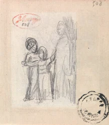 Woman and Two Children